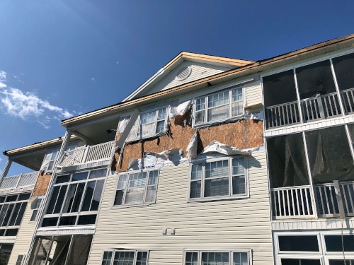 Damaged condo