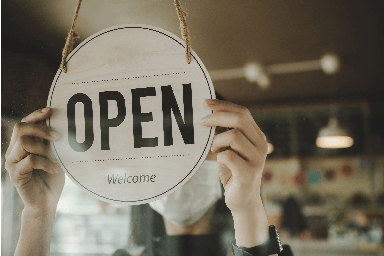 Store open sign Store open sign
